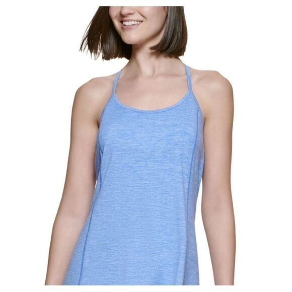 Calvin Klein Performance Women's Halter Peached Space Dye Sport Dress NWT - Picture 7 of 12